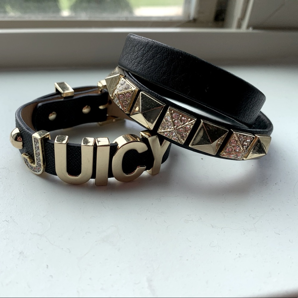 Vintage Juicy Couture Leather wrap bracelets